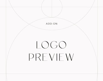 LOGO PREVIEW ONLY — Preview 1× premade logo design from my collection with your business name and details