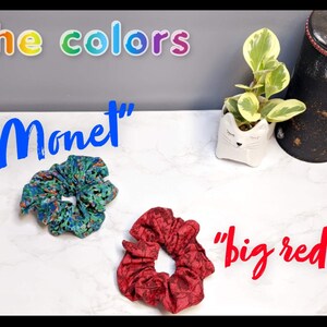 Non-slip Scrunchies, Limited Release, Cotton Scrunchies, Elastic hair ties image 4