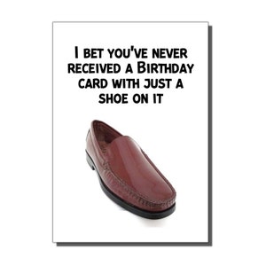 Random Shoe Birthday Card