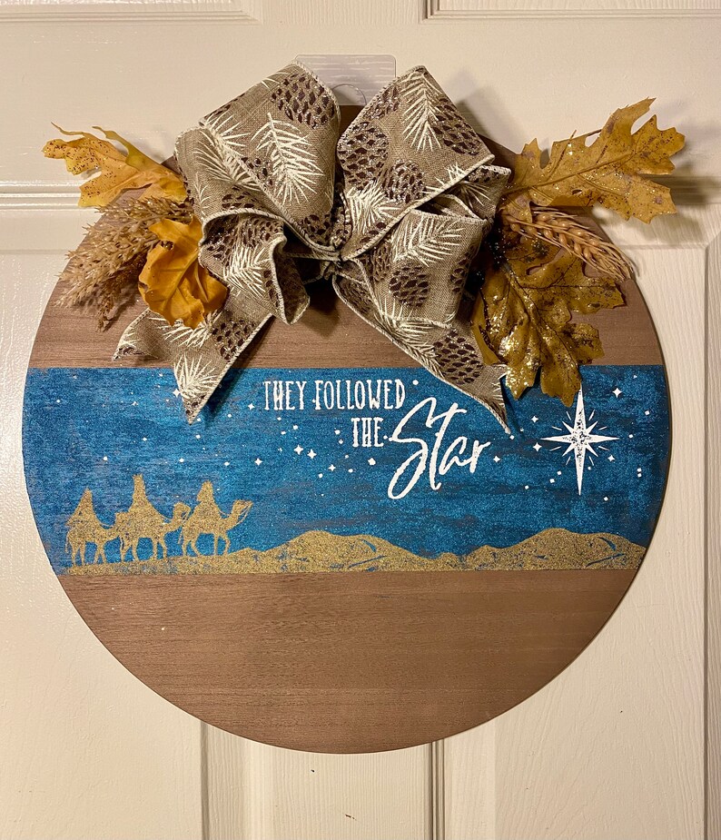 They Followed the Star Door Hanger Etsy