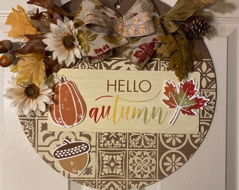 Hello Autumn Sign