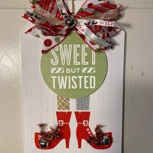 Sweet But Twisted Elf Door Hanger
