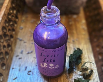 Lavender Shimmer Oil: Wildcrafted Face & Body Moisturizing Serum