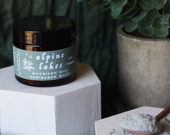 Nutrient Mask | Spirulina + Nettle Powdered Herbal Mask | Cleansing & Nourishing Clay Mud Mask | Essential Oil Free