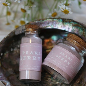 Rejuvenating Pearl Mask | Powdered Herbal Face Mask | Dry, Aging, Mature Skincare | Organic Non-Toxic | Rose & Fruit Infused | Gift for Mom