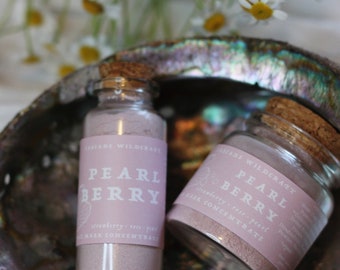 Rejuvenating Pearl Mask | Powdered Herbal Face Mask | Dry, Aging, Mature Skincare | Organic Non-Toxic | Rose & Fruit Infused | Gift for Mom