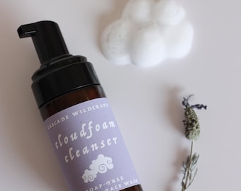 Soap-Free Foaming Face Wash | Lavender & Willow Bark Facial Cleanser | Gentle Plant-Based Cleansing Foam for Sensitive Skin | Clean Skincare