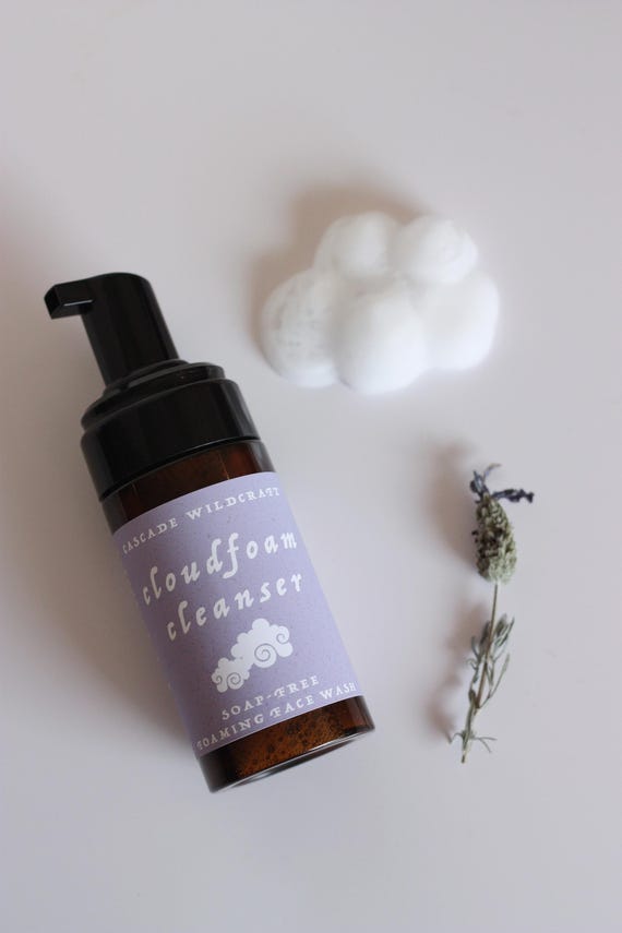 Soap-Free Foaming Face Wash | Lavender & Willow Bark Facial Cleanser | Gentle Plant-Based Cleansing Foam for Sensitive Skin | Clean Skincare