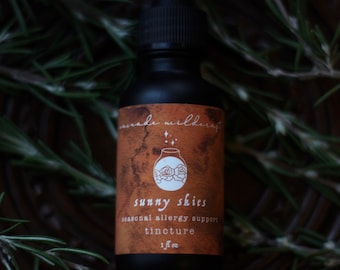 Allergy Tincture | Organic & Wildcrafted | Nettle, Goldenrod, Pearly Everlasting