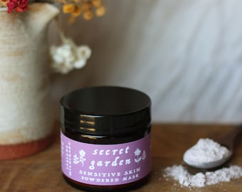 Wildflower Clay Mask: Rose, Lavender, Organic Skincare
