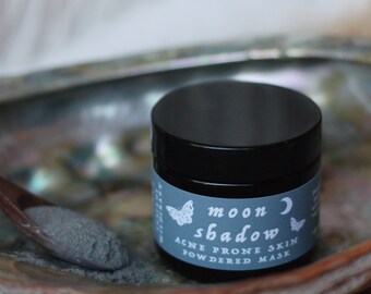 Acne Mask | Charcoal Powdered Herbal Mask, Essential Oil Free, Cleansing Clay Mud, Mother’s Day Spa Gift Box, Natural Skincare, Non-Toxic