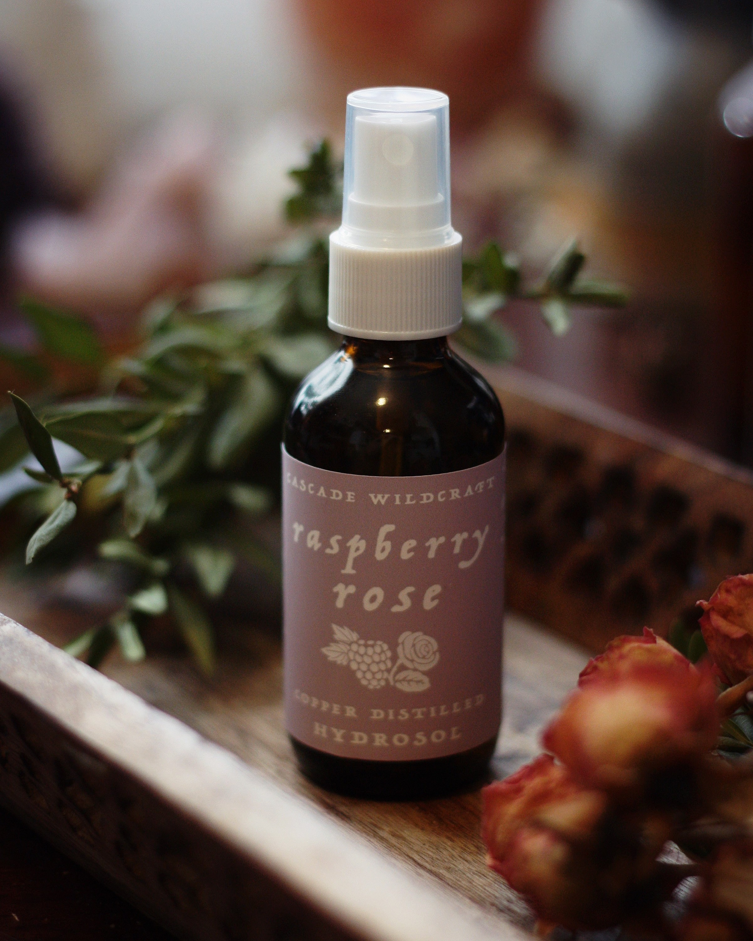 Raspberry Rosewater Hydrosol | Organic Face Toner & Hydrator | After ...