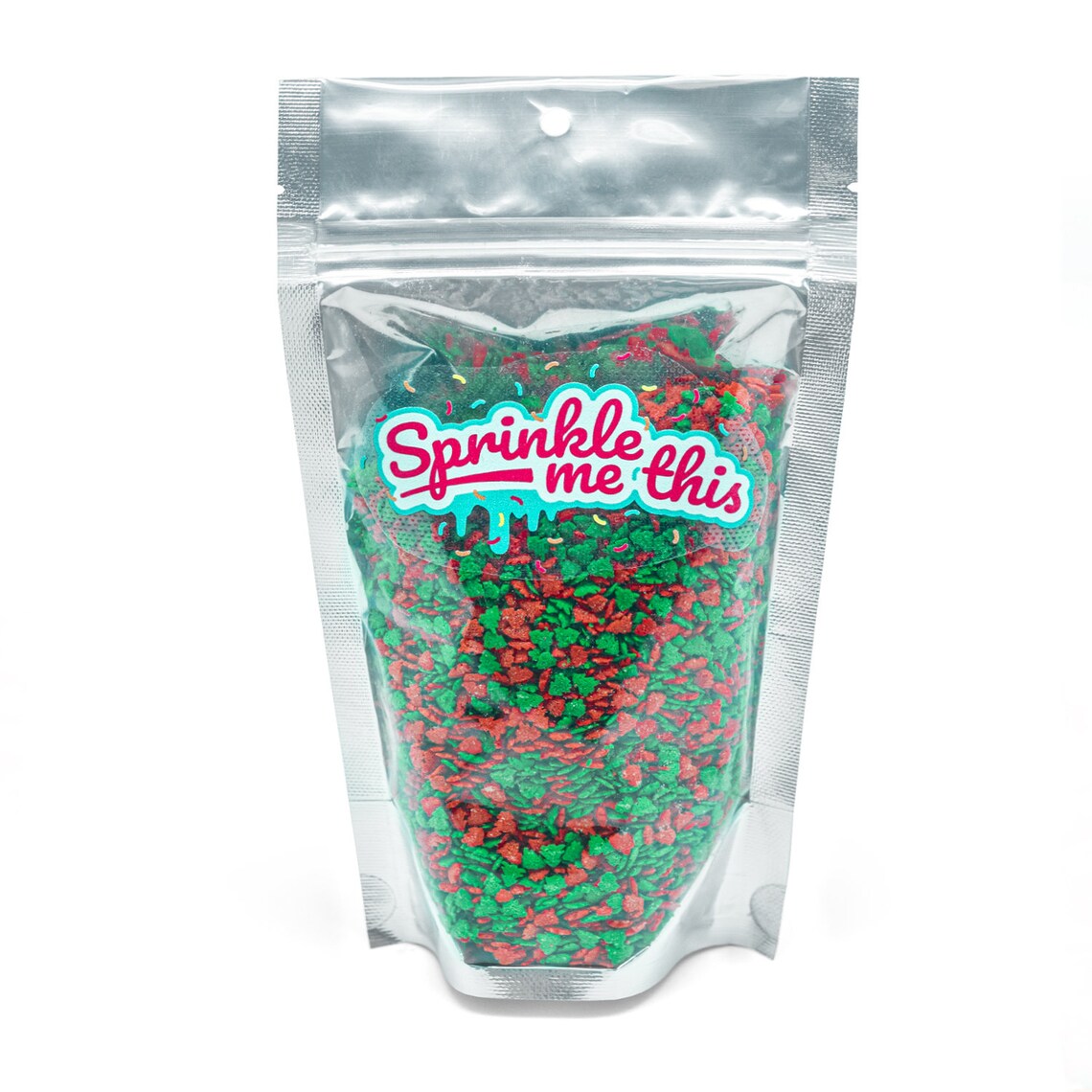 Red and Green Tree Sprinkles Christmastime Themed Sprinkles Etsy