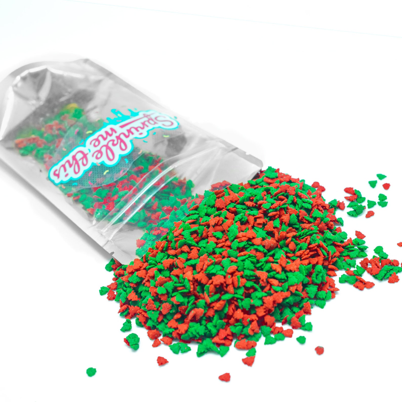 Red and Green Tree Sprinkles Christmastime Themed Sprinkles Etsy
