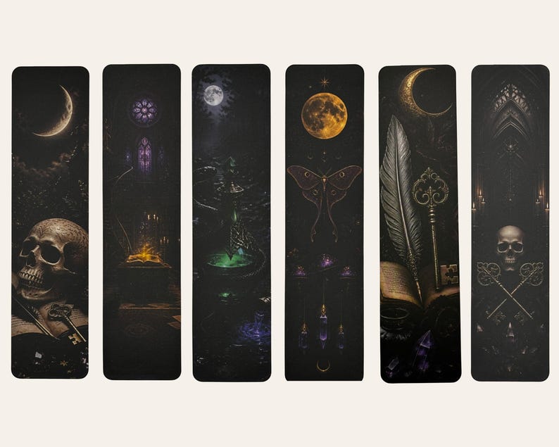 Choose Your Own Gothic Bookmark Bundle Pack of 5, Dark Academia Paper ...