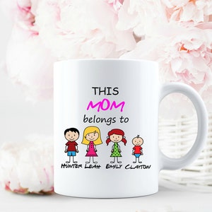 Mother&#39;s Day Gift Mug, Mom mug, This Mom belongs to mug, Personalized gift, Personalized Mom mug, Mother&#39;s Day 2021 Gift Ideas,