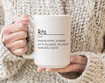 Personalized Name Mug, Custom Definition, Custom Name Mug, Customizable Mug, Personalized Coffee Mug, Mug With Name