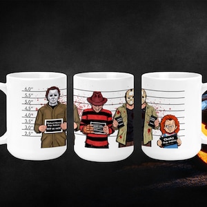 Horror, Halloween Mugs, Horror Movie, Scary Mugs, Cult Classic Horror Mugs 11/15oz