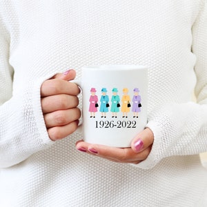 Queen Elizabeth 1952-2022 Mug, The Queen&#39;s Jubilee, Queen Elizabeth Coffee Mug, Queen Elizabeth Remembrance,