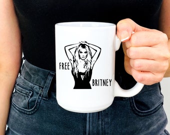 Free Britney, Free Britney Mug, Pop Queen Free Britney Mug, Britney Fan Mug, #freebritney