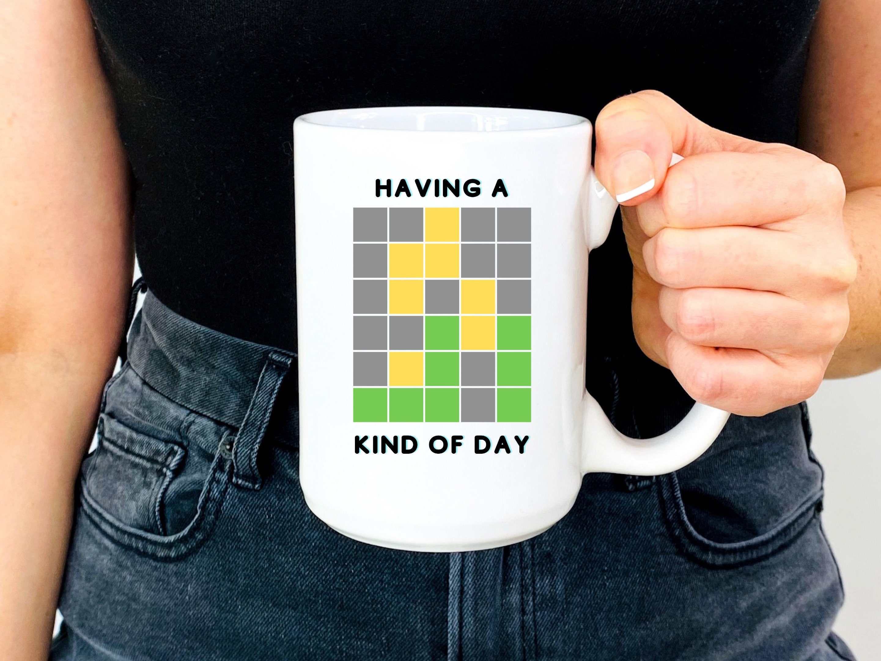 Worlde Coffee Mug, Wordle Fan, Word Game Fans, Wordle Mug,
