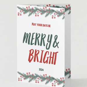 Carte Pour Les Fêtes Joyeux et lumineux