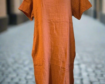 Sienna Sunbeam Cotton Linen Dress