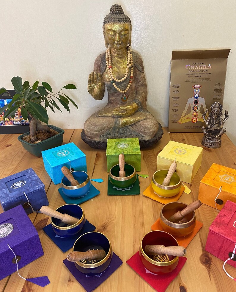 Chakra Singing Bowls Set or Single Chakra bowl. Tibetan Etsy