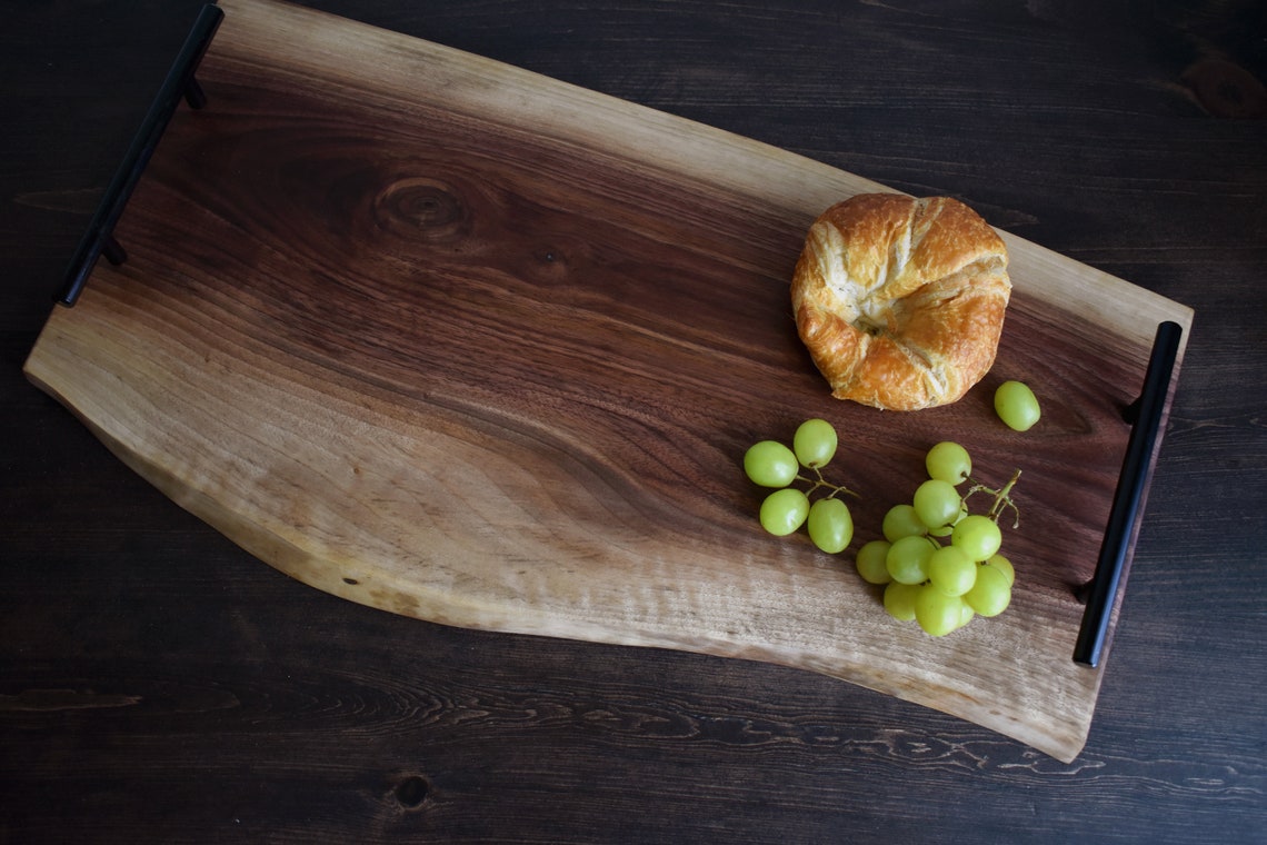 Black walnut serving tray Etsy