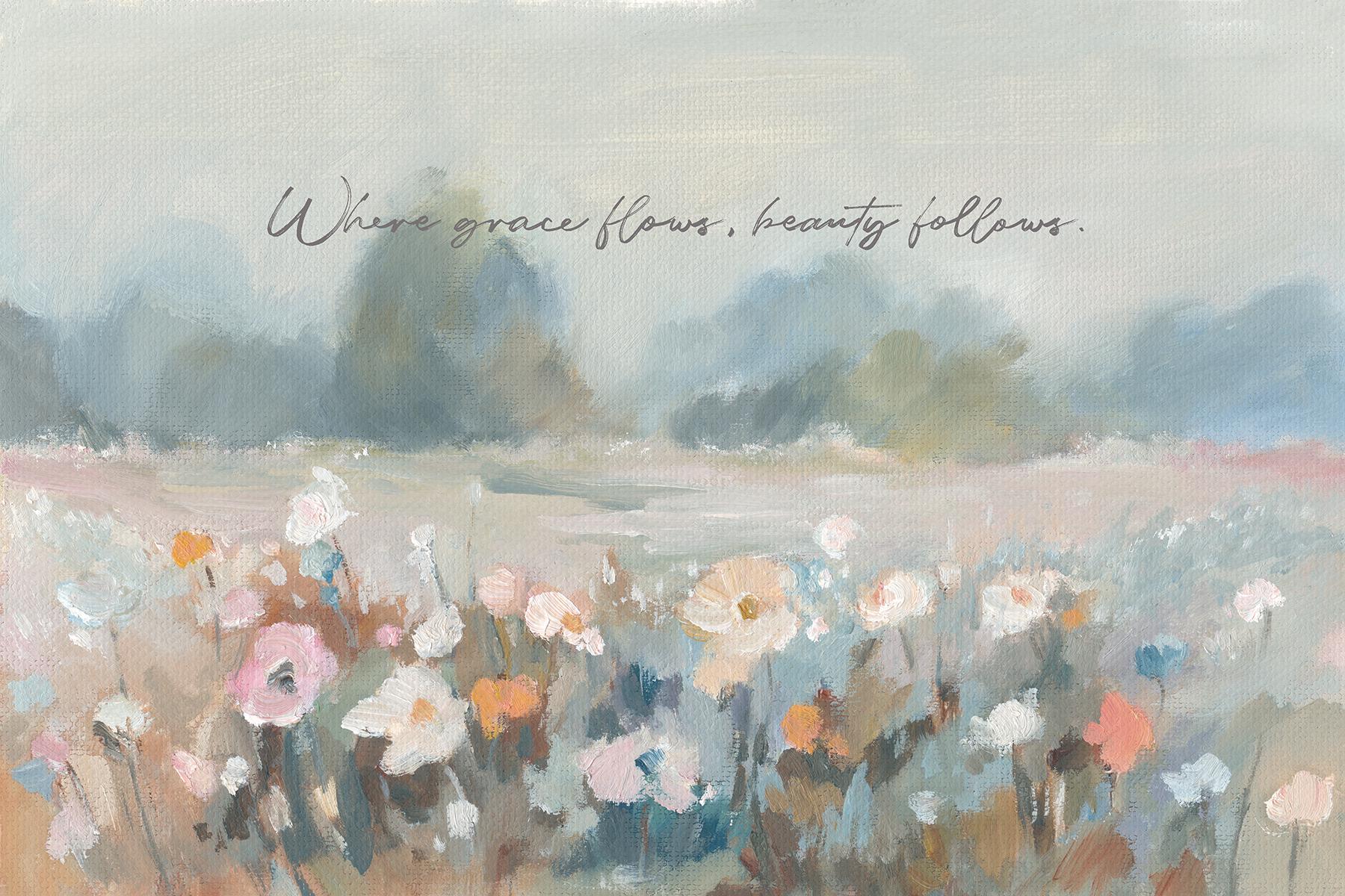 Wildflower Scripture Wall Art Print - Peaceful Christian Decor - Etsy
