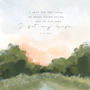 SCRIPTURE Landscape Art Print Country ABSTRACT Vintage LANDSCAPE Large ...