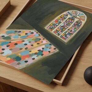 Acrylic painting art print details