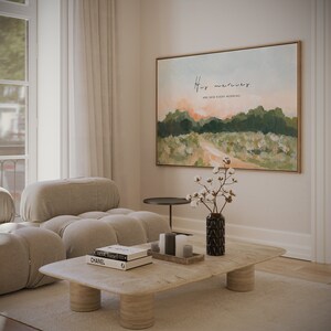 SCRIPTURE LANDSCAPE Art Print Country Vintage Landscape Painting ...