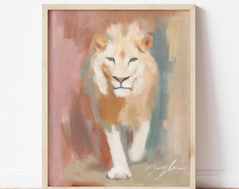 Lion of Judah Print: Jesus King, Christian Wall Art