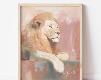 Lion of Judah Print: King Jesus Christian Wall Art