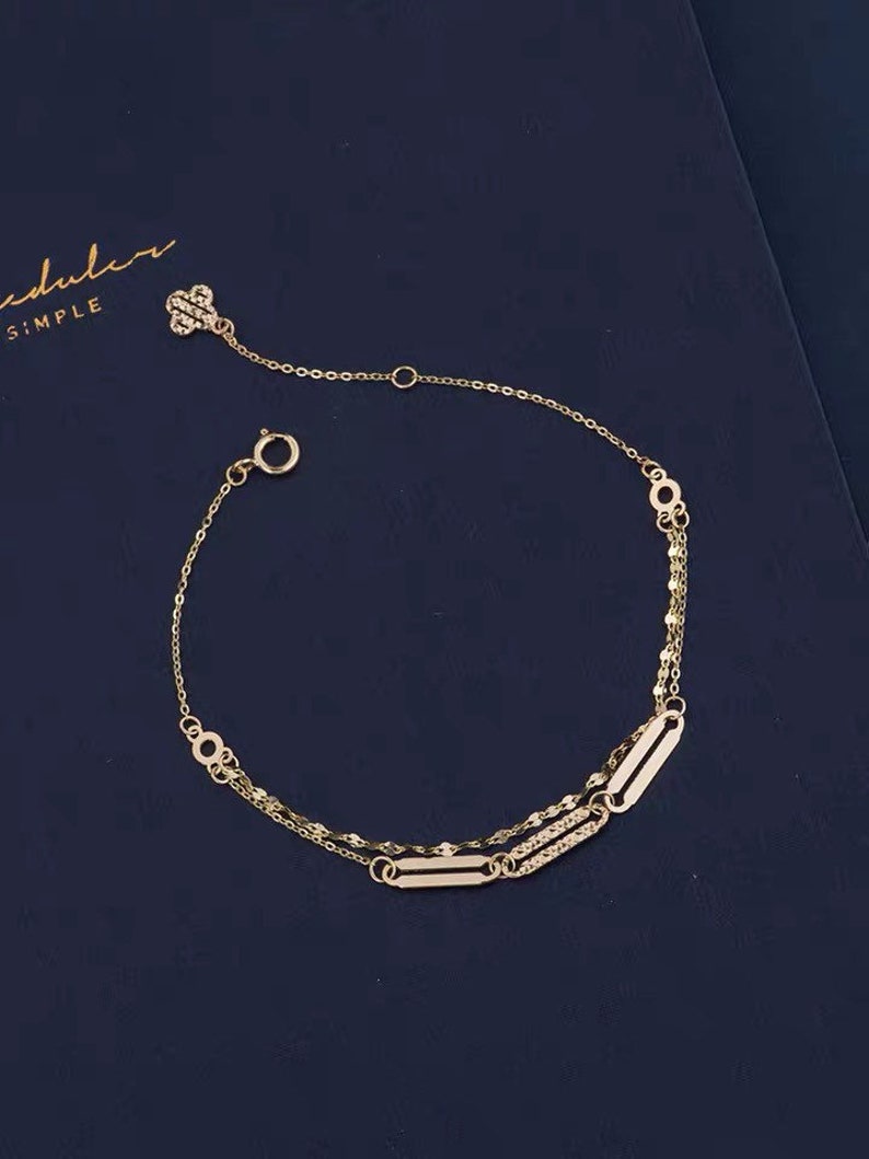 14k gold bracelet.