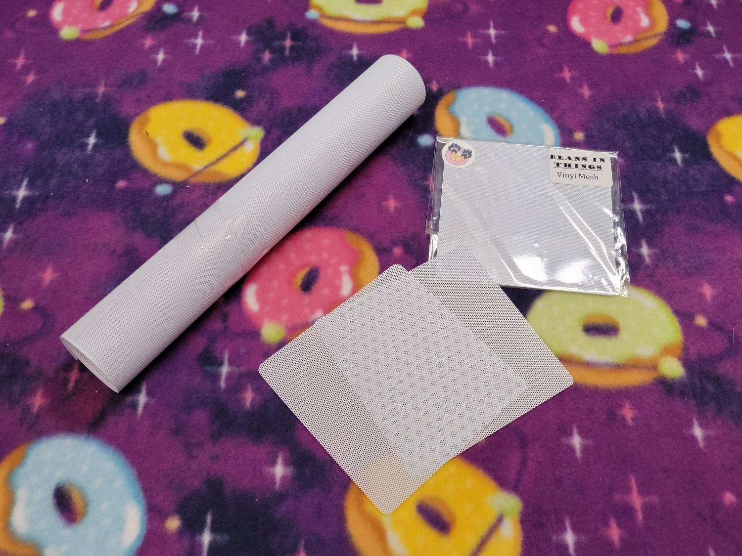 PVC Mesh Fabric for Making See Through Eyes or Hidden Eye Holes in