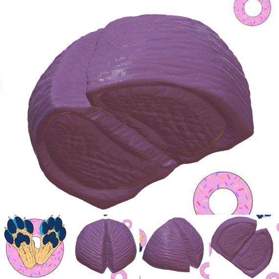 DOWNLOAD -3D Print STL File- Hoof Model Foot Part for Personal Use on Home PLA 3 Dimensional Printers to make Fursuit Cosplay Animals