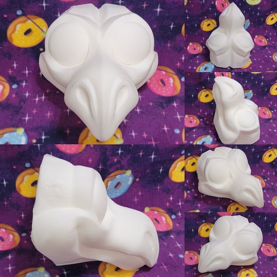 Point Nosed Dragon Fursuit Head Base, Optional Ready-To-Fur Dragon Fursuit Headbase, Moving Jaw Fursuit Head Base, Fursuit Head Moving Jaw