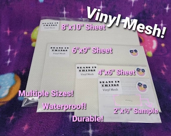 Vinyl Mesh Fabric for Making See Through Eyes or Hidden Eye Holes in Masks and Fursuit Heads Full Sheets and Sample Sized