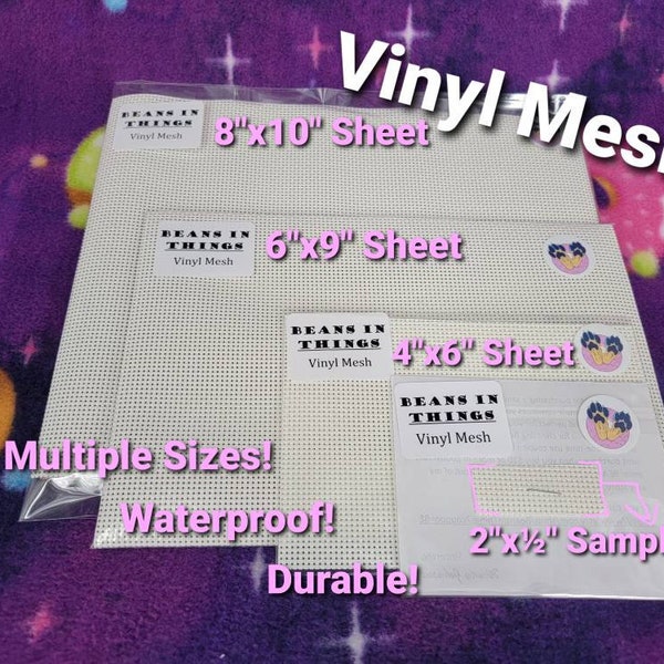 Vinyl Mesh Fabric for Making See Through Eyes or Hidden Eye Holes in Masks and Fursuit Heads Full Sheets and Sample Sized