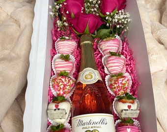 Caja de rosas y vino: 20 "x7" x4" (contenido NO incluido, solo caja) * Se vende en múltiples cantidades
