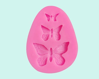 Detailed Butterfly Mold (3 Cavity)