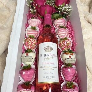 Rose and Wine Box: 20x7x4 Contents NOT Included, Box Only Sold in Multiple Quantities image 3