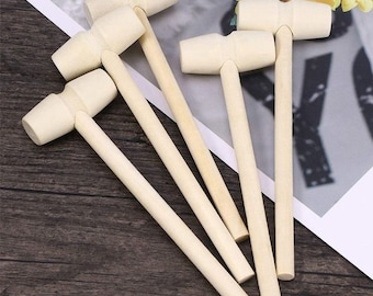 Wooden Mallet Hammer (12 Pieces) 5.5 Inches in Length
