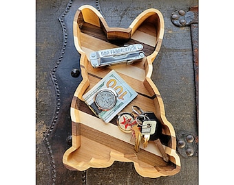 Personalized French Bulldog Wood Tray