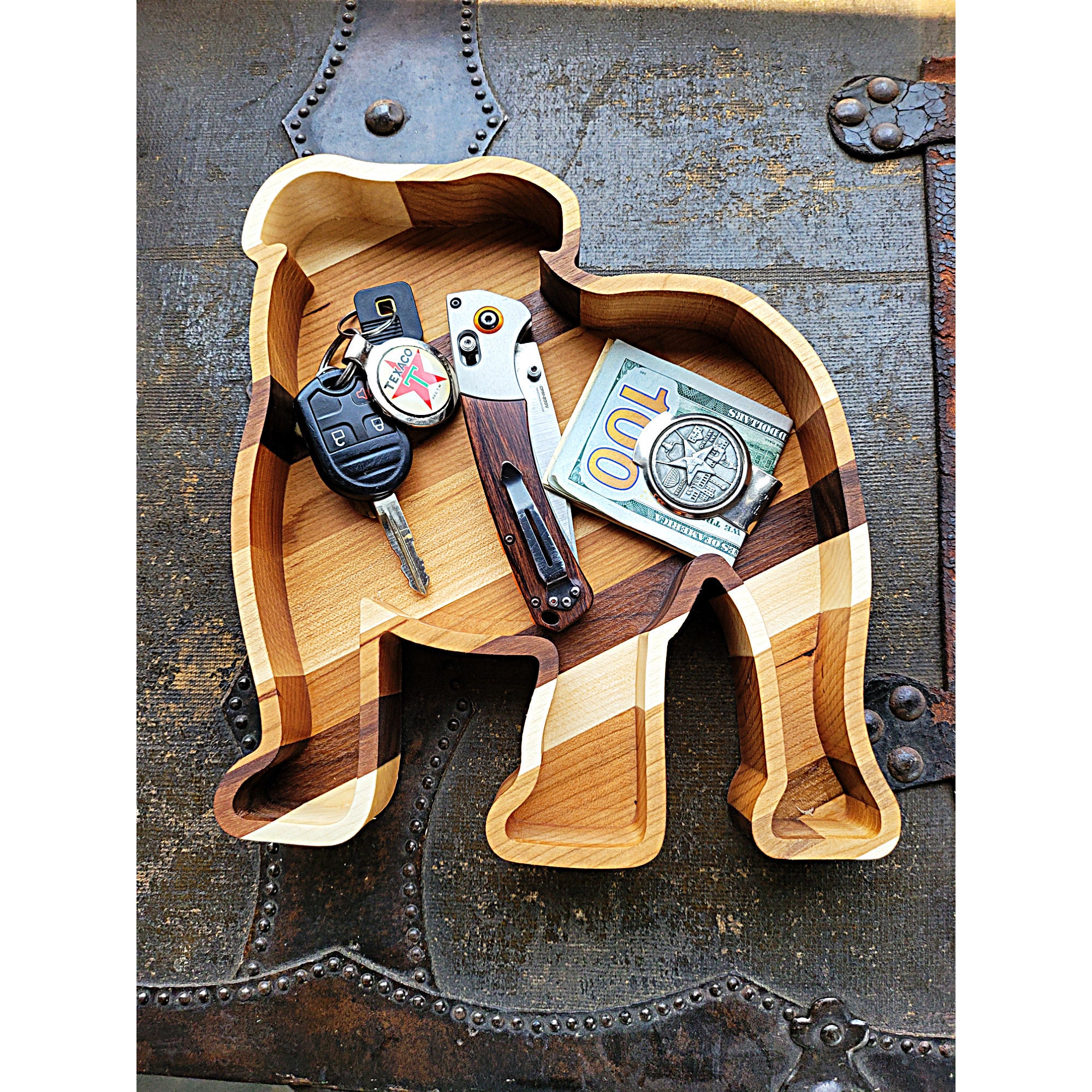 English Bulldog Wood Tray, Personalized Gift, Handmade Puppy Present, Charcuterie Board, Natural Woodgrain Organizer, Snack Serving