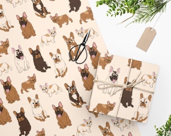 French Bulldog Wrapping Paper / Bulldog Wrapping Paper / Dog Gift / Dog Wrapping Paper / Bulldog Gift / Bulldog Present