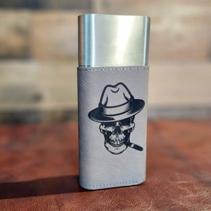 Personalized Cigar Holder, Groomsmen Gift, Travel Cigar Case, Best Man Present, Custom Cutter Included, Durable Leather Design