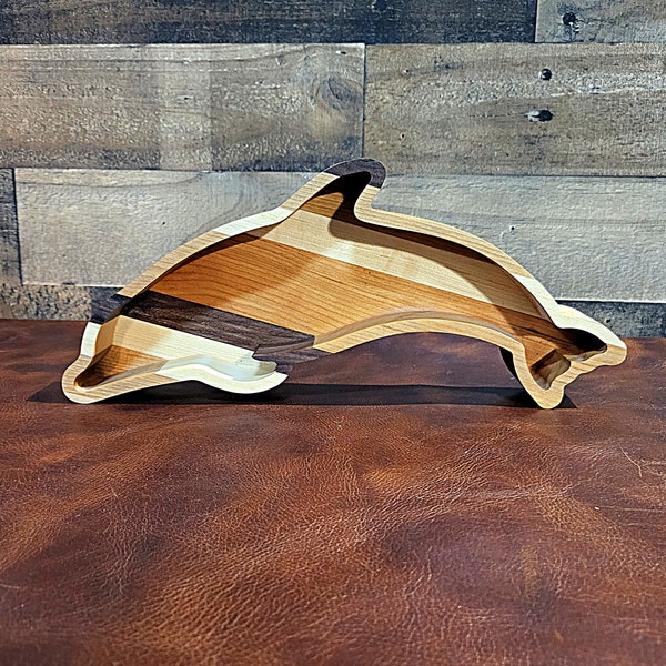 Dolphin Wood Tray